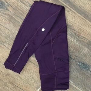 Fleece lined lululemon leggings